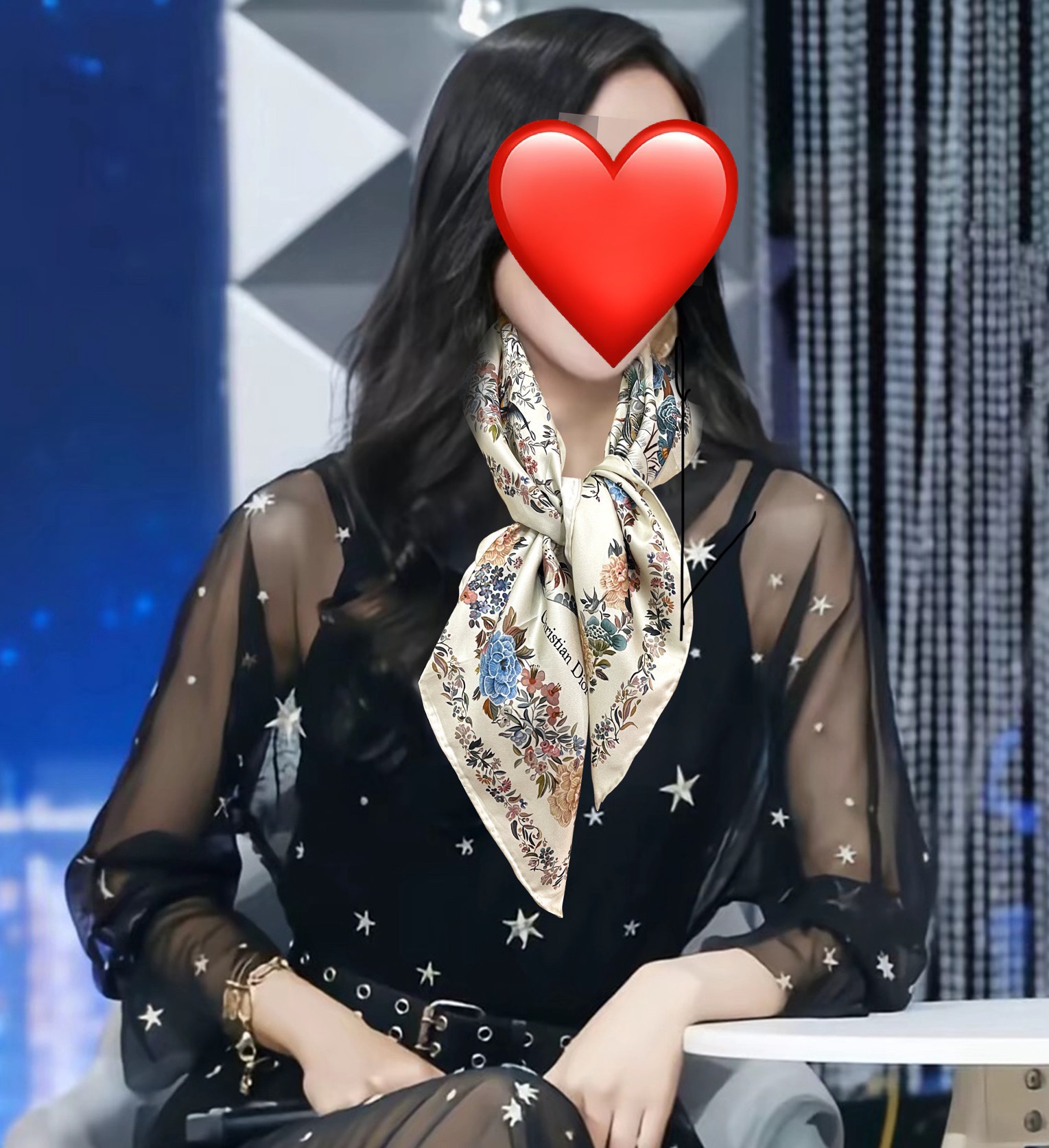 디올 스카프