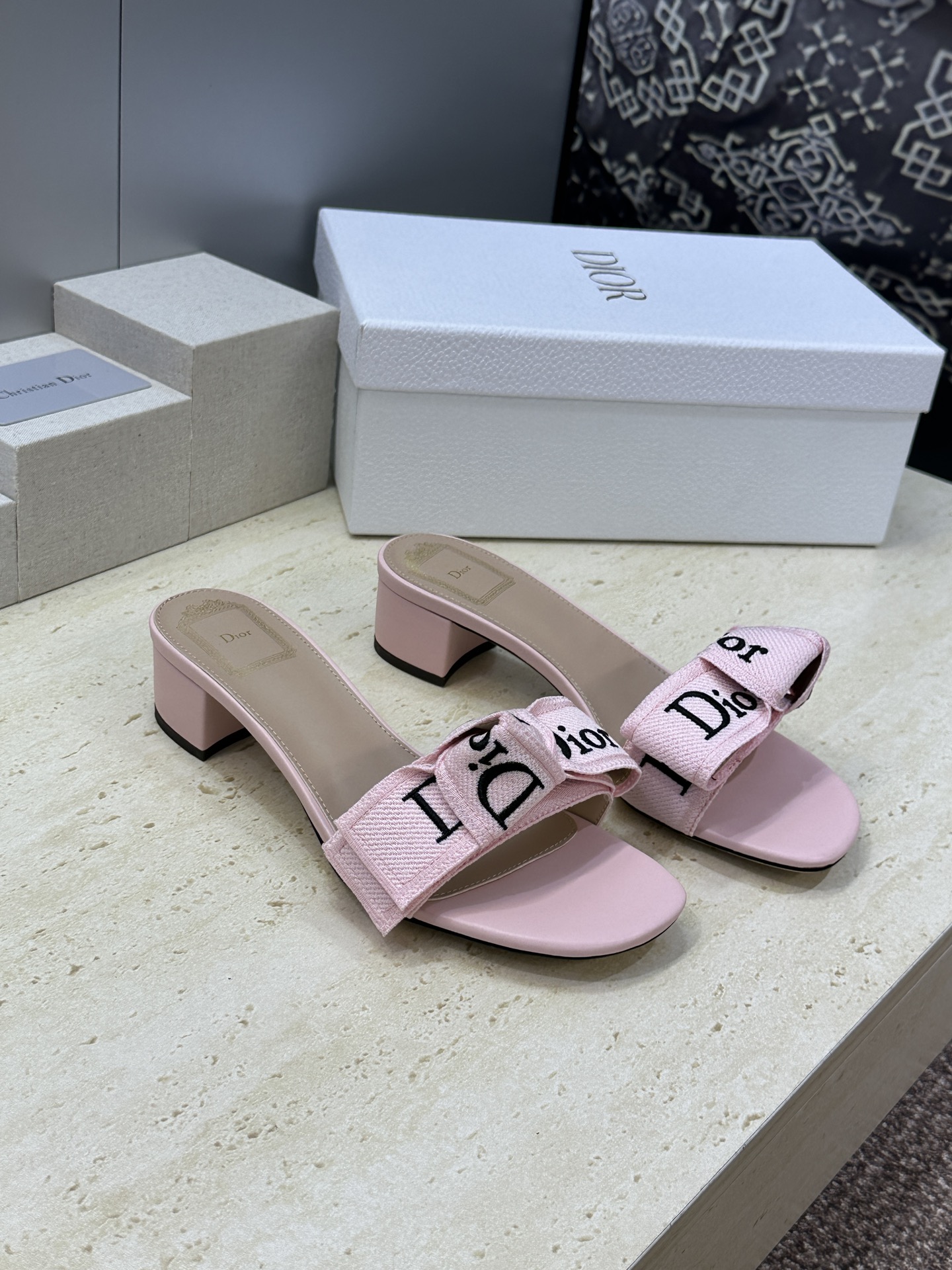 디올 슬리퍼 굽4.5cm