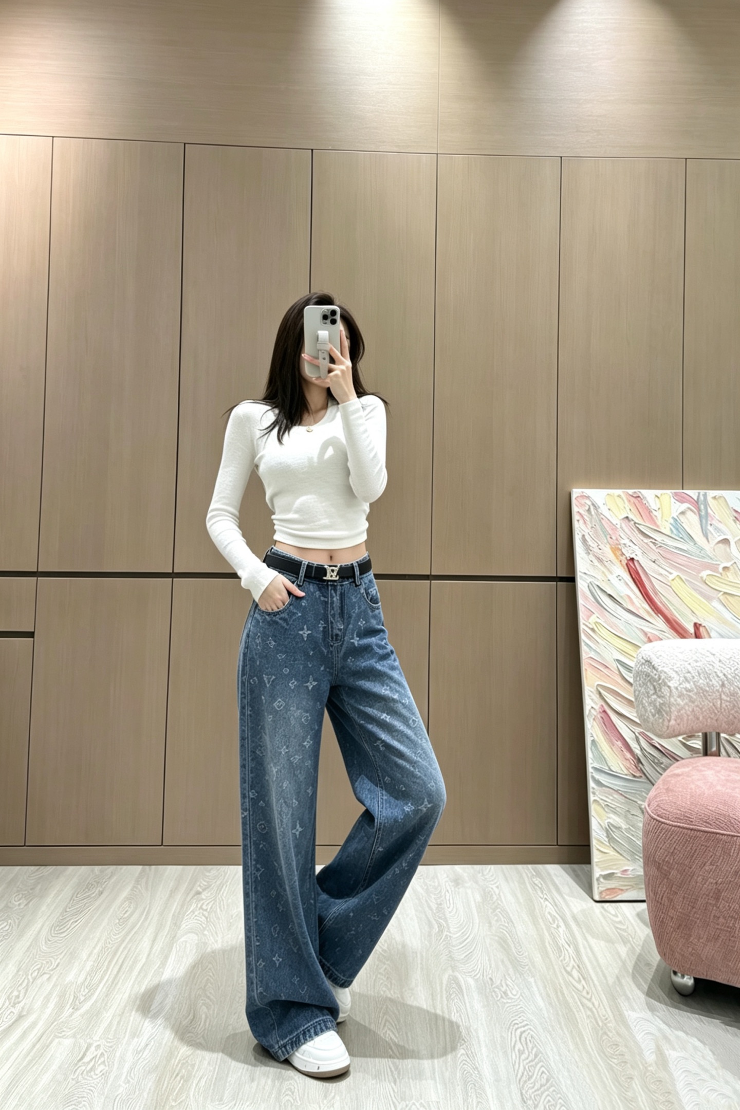 루이비통 청바지